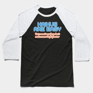 'Haikus Are Easy' Cool Japanese Poem Baseball T-Shirt